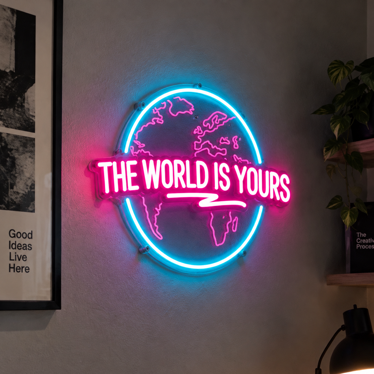 The World Is Yours Neon Sign