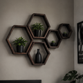 Hexagonal Floating Shelves