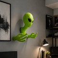 Green Alien Wall Decor