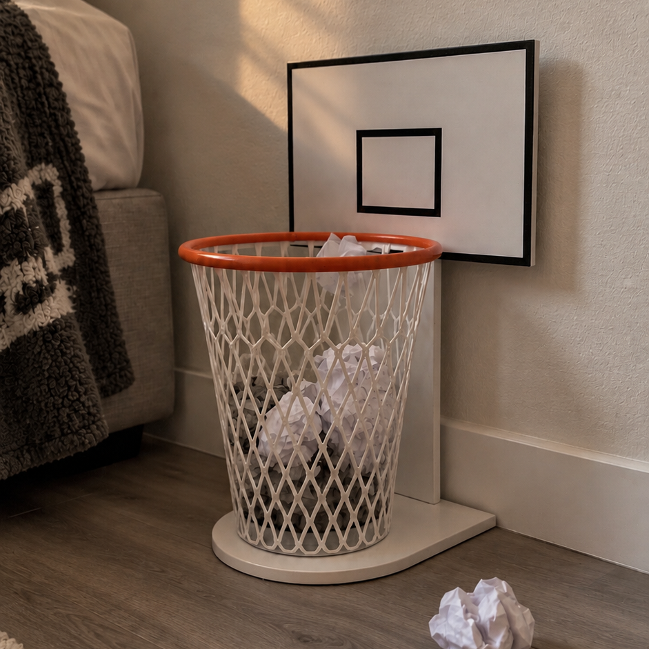 Basketball Trash Can