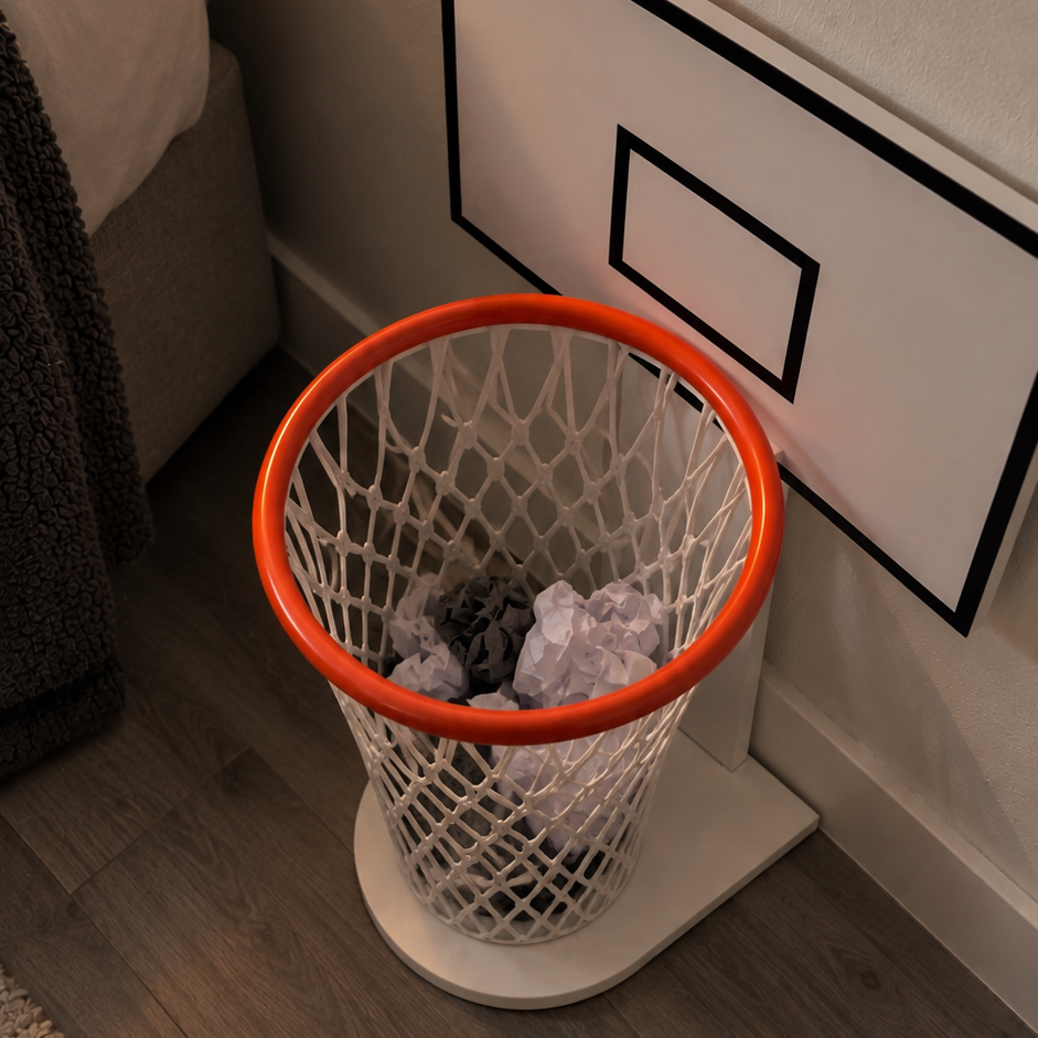 Basketball Trash Can