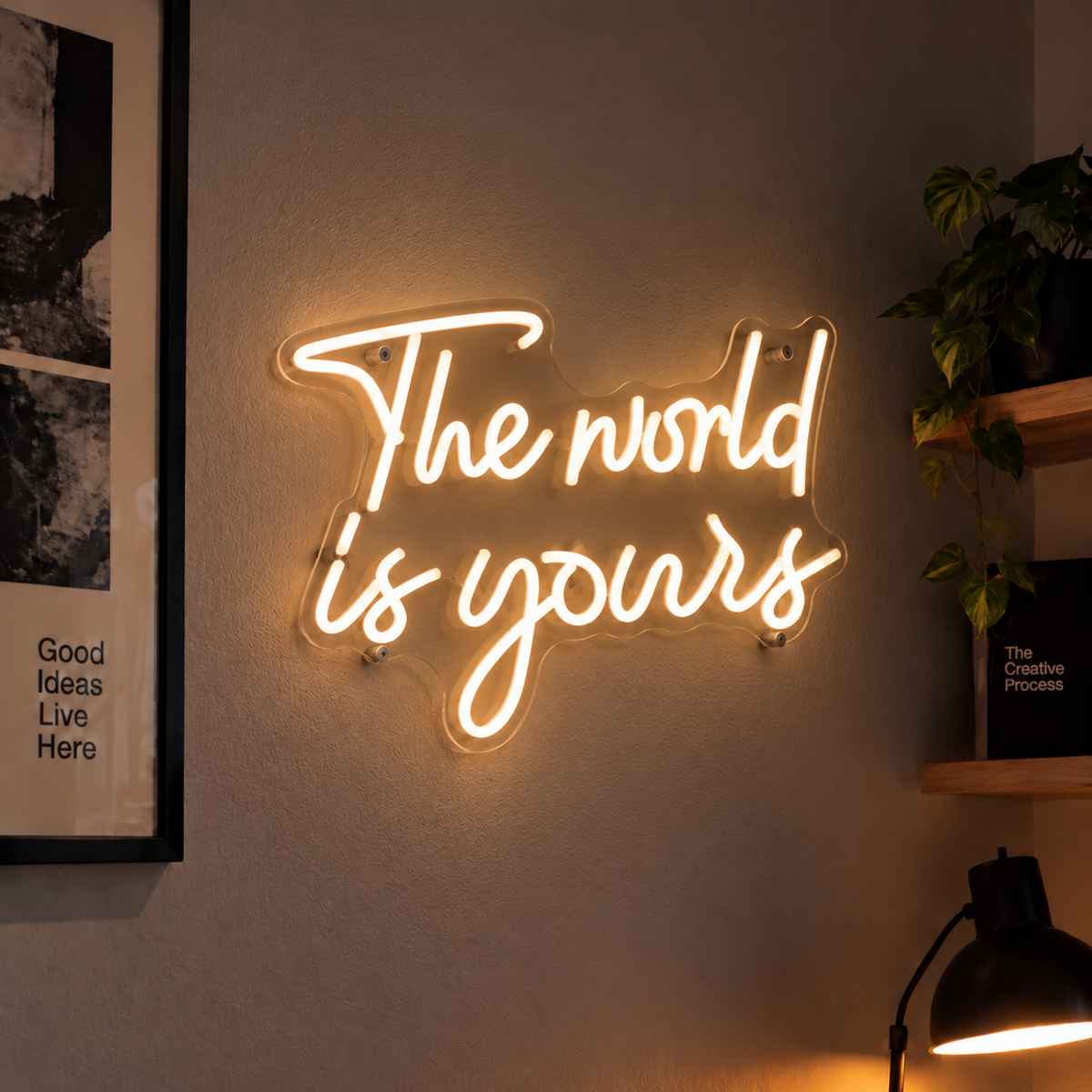 The World Is Yours Neon Sign