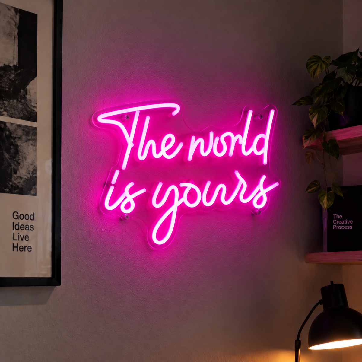 The World Is Yours Neon Sign